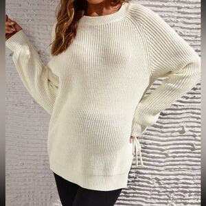 Split knot sweater